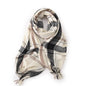 Imitation Cashmere Contrast Color Plaid Tassel Winter Warm Scarf