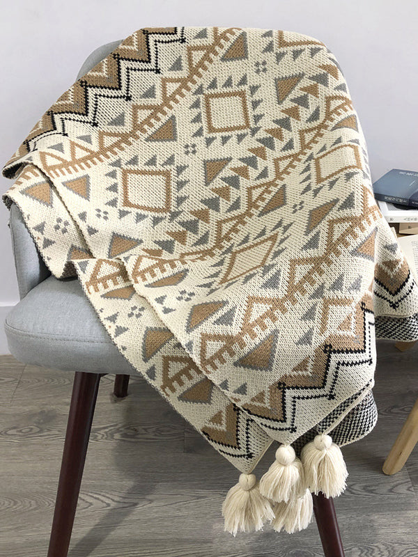 Home Keep Warm Jacquard Blankets Accessories