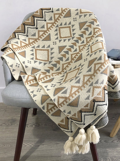 Home Keep Warm Jacquard Blankets Accessories