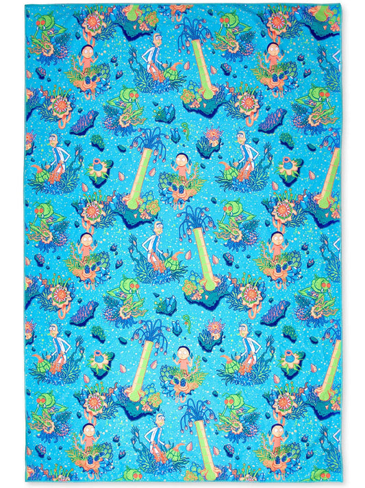 Free Shipping For Rick and Morty "Far-Away Vibes" Beach Blanket