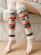 Knitting Keep Warm Printed Leg Warmers Accessories-Homeunderwear