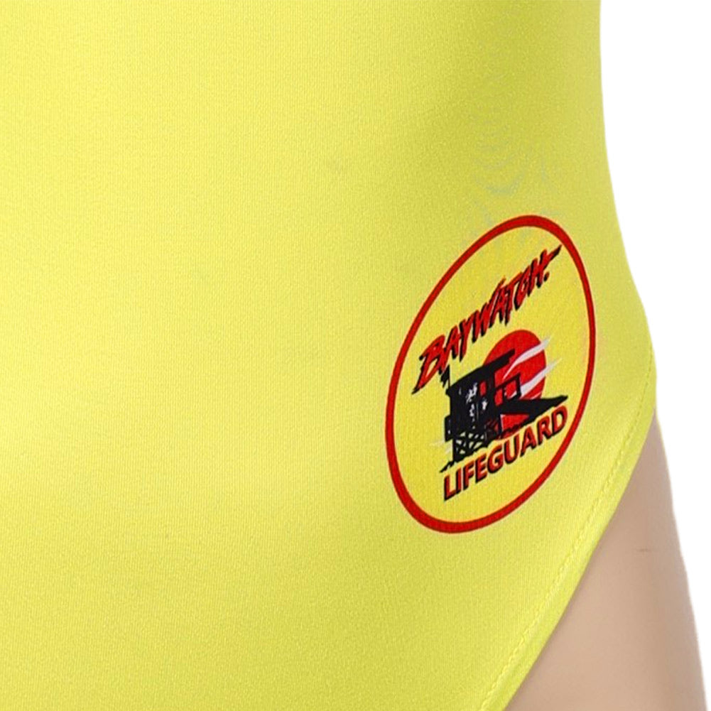 Free Shipping For_aywatch TV Women Yellow One-piece Swimsuit Party Carnival Halloween Cosplay Costume