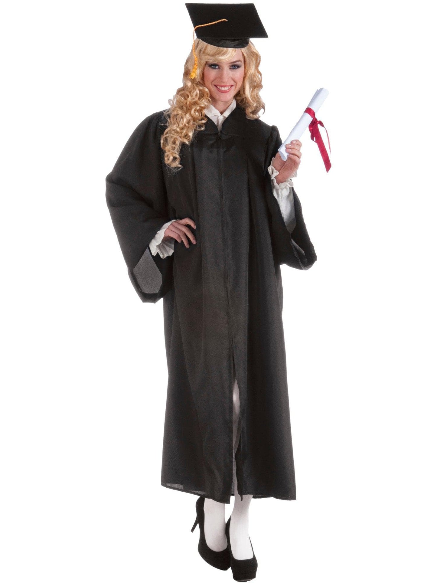 Free Shipping For Black Graduation Adult Robe