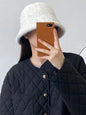 Simple Keep Warm Solid Color Bucket Hat-Homeunderwear