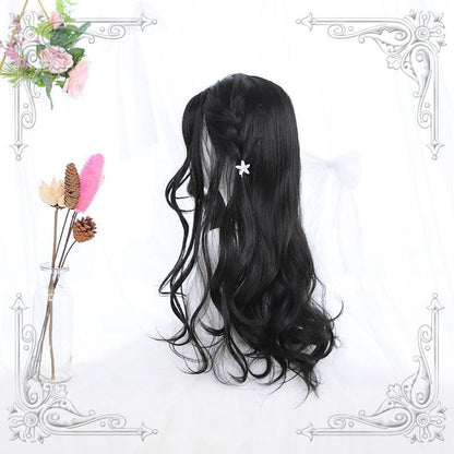 Free Shipping For Hivava Lolita Black Mid Length Curly Wig