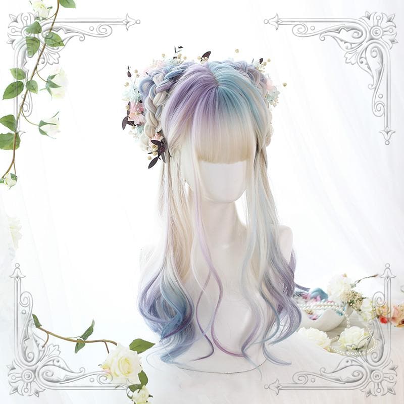 Free Shipping For Hivava Gradient Mixed Color Lolita Long Curl Wig