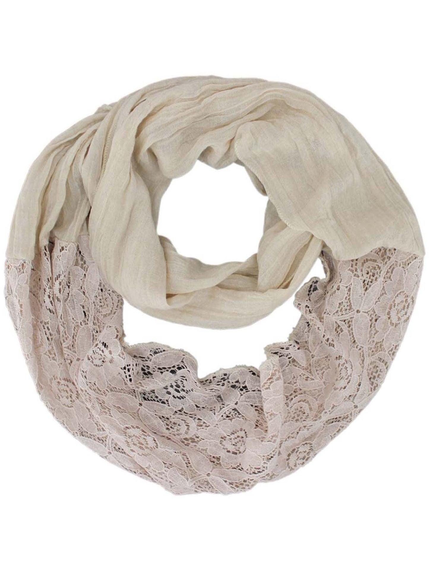 Lightweight Lace Circle Scarf