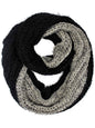 Two-Tone Eyelash Knit Fuzzy Infinity Scarf