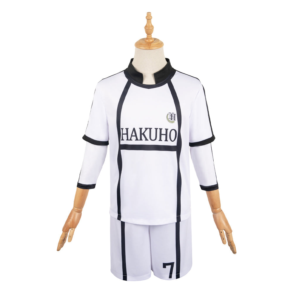 Free Shipping For_lue Lock Anime Nagi Seishiro White Team Uniform Party Carnival Halloween Cosplay Costume