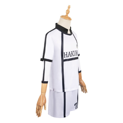 Free Shipping For_lue Lock Anime Nagi Seishiro White Team Uniform Party Carnival Halloween Cosplay Costume