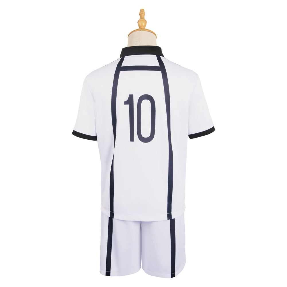 Free Shipping For_lue Lock Anime Reo Mikage White Team Uniform Party Carnival Halloween Cosplay Costume