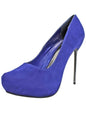 Stiletto Womens Faux Suede Platform Pumps