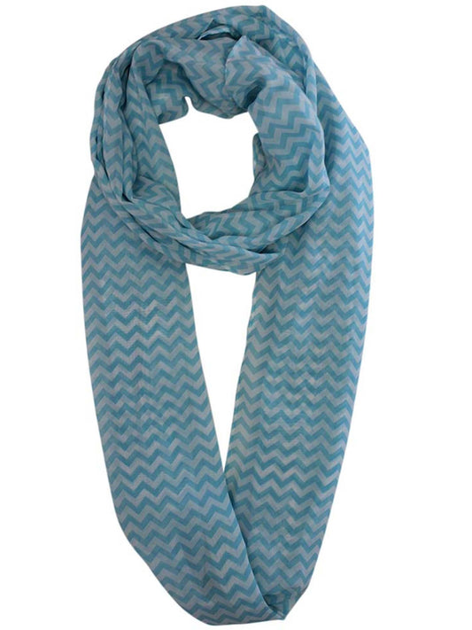 Zigzag Chevron Light Infinity Scarf