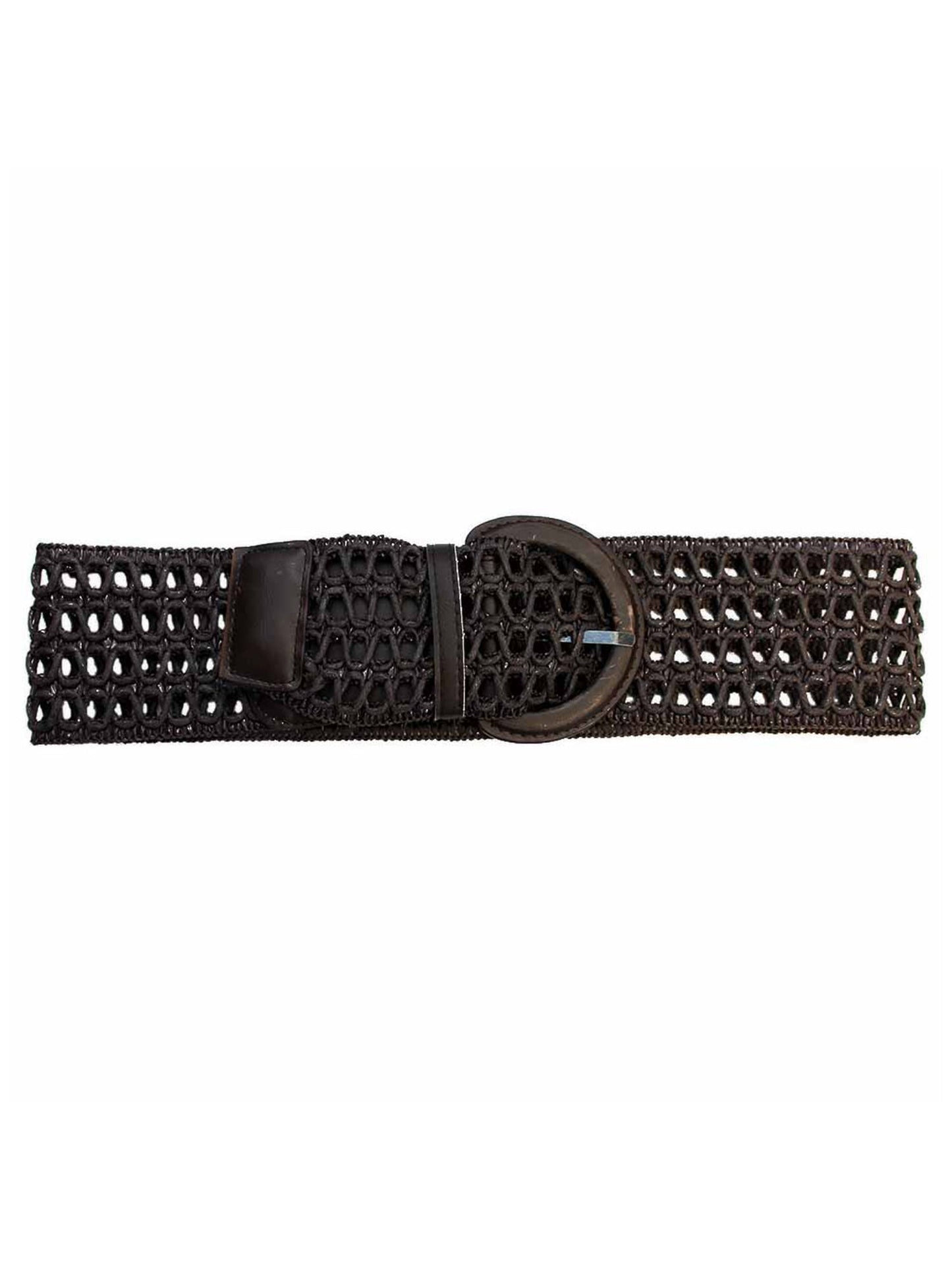 Wide Open Weave Waist Belt