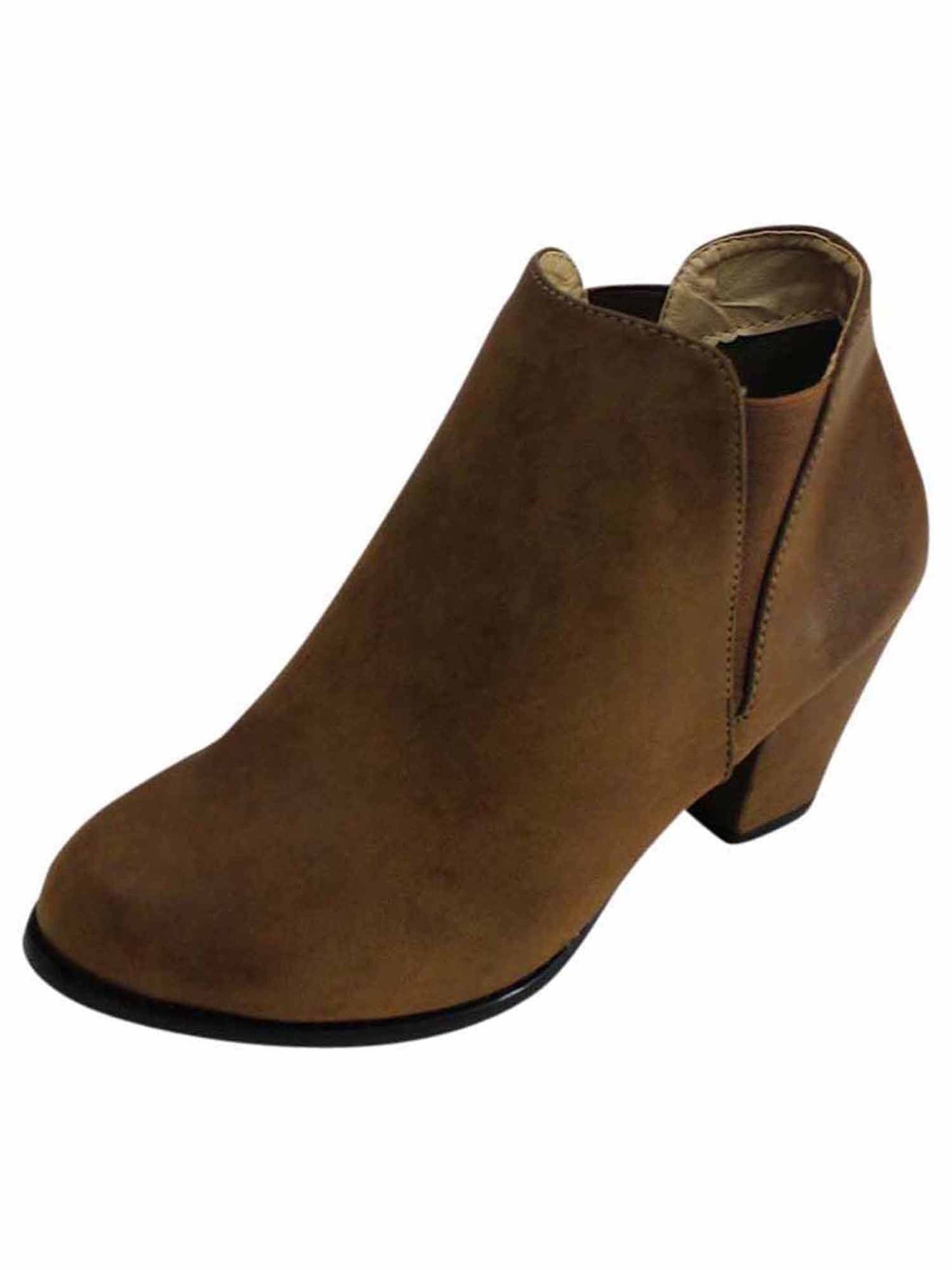 Classic Chunky Heel Womens Booties