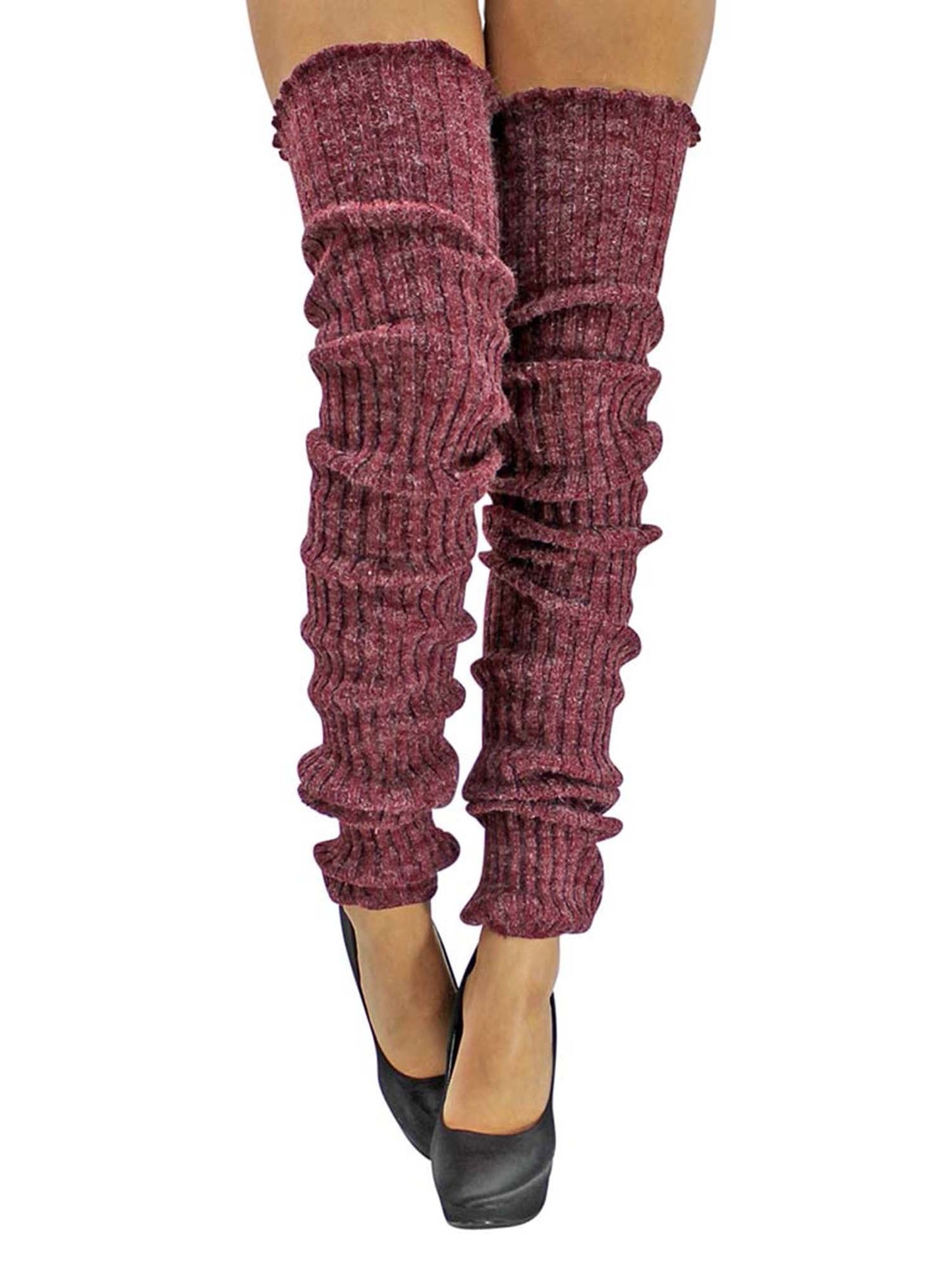 Slouchy Thigh High Knit Dance Leg Warmers