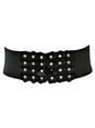 Gray & Flower Rhinestone Waist Belt