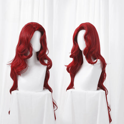 Free Shipping For Hivava Elegant Princess Bloddy Red Curly Wig