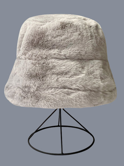 Winter Faux Fur Bucket Hat-Homeunderwear