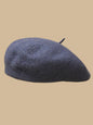 Simple Wool Solid Color Beret Hat-Homeunderwear