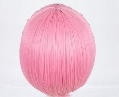 Free Shipping For Hivava Lolita Pink Lahm Cosplay Short Hair Wig