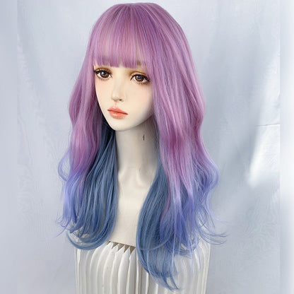 Free Shipping For Hivava Lolita Unicorn Purple Gradient Wig