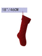 Jacquard Solid Color Christmas Socks Decoration Accessories-Homeunderwear