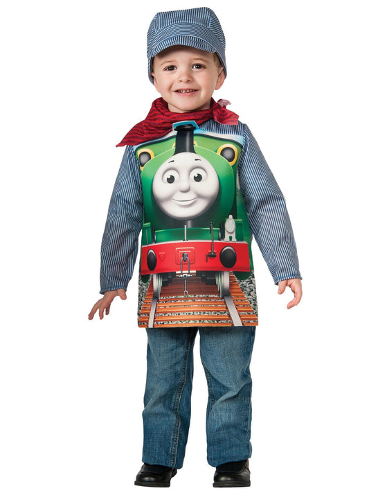 Free Shipping For Thomas The Tank Engineer Percy Costume for Toddlers