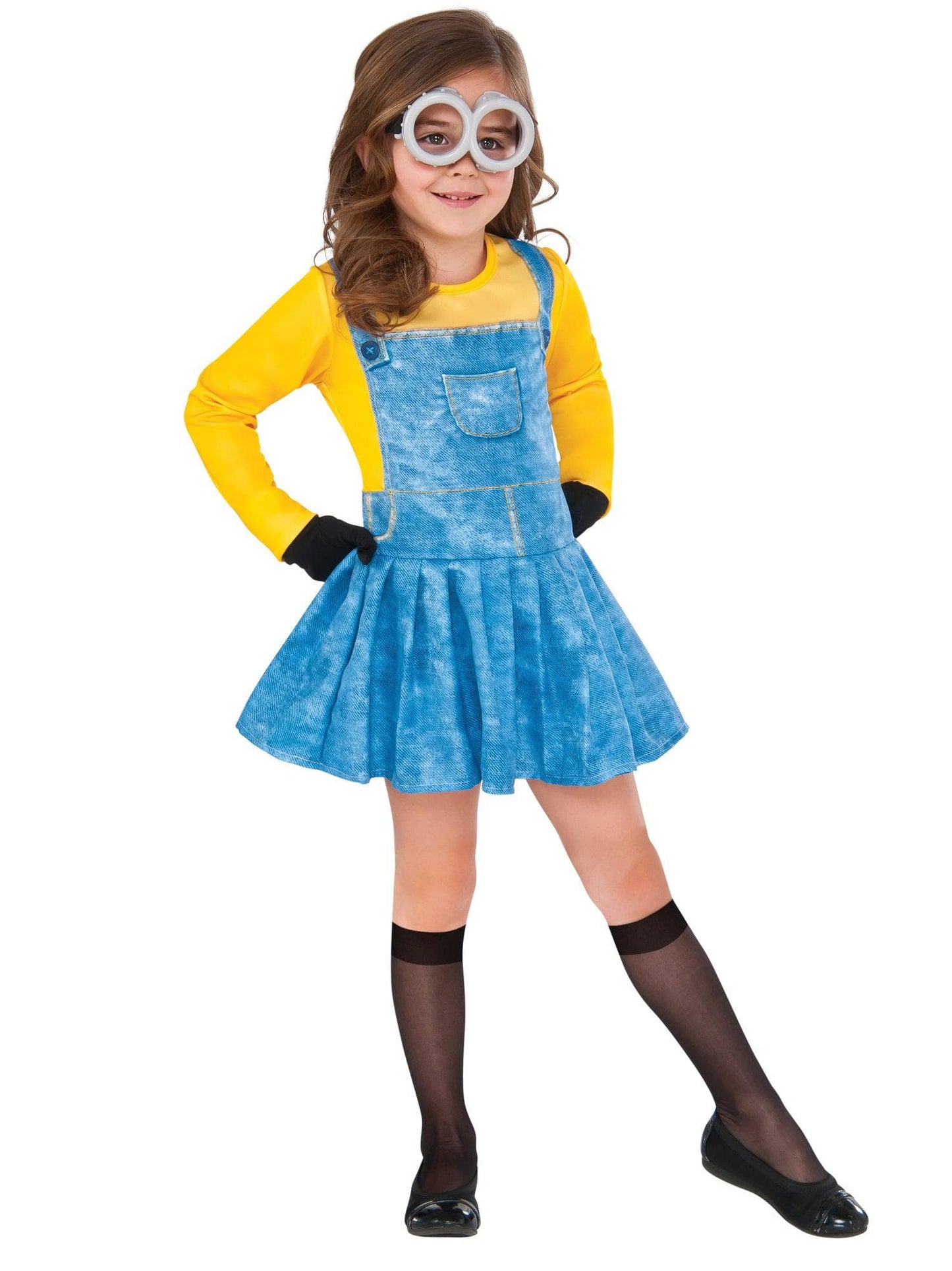 Free Shipping For Girls' Despicable Me Minion Dress Costume