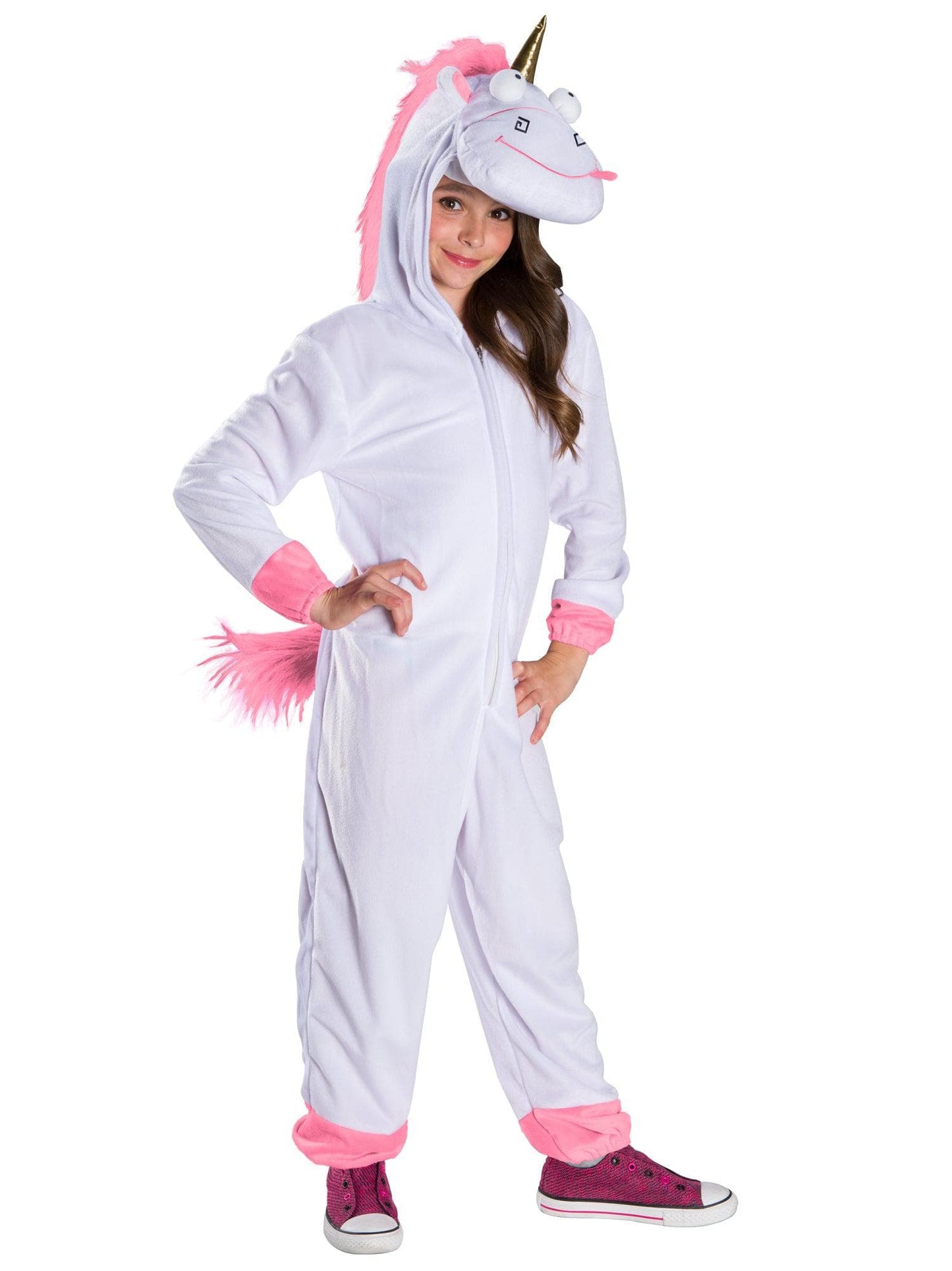 Free Shipping For Girls' Despicable Me Fluffy Unicorn Jumpsuit Costume