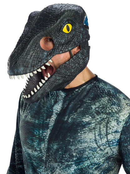 Free Shipping For Adult Jurassic World Velociraptor Movable Jaw Mask