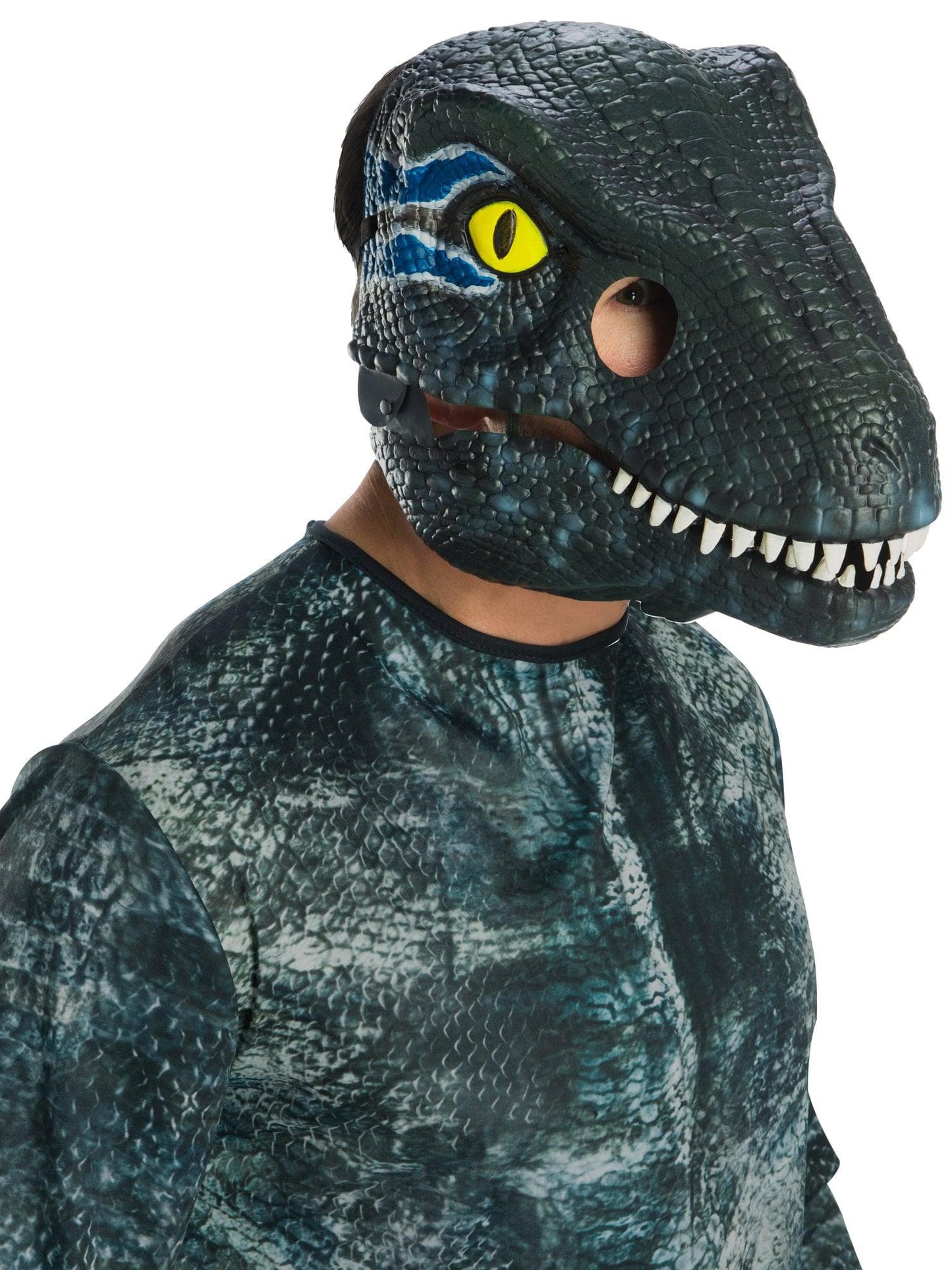 Free Shipping For Adult Jurassic World Velociraptor Movable Jaw Mask