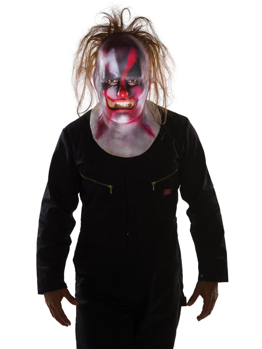 Free Shipping For Men's Slipknot Clown Mask with Hair