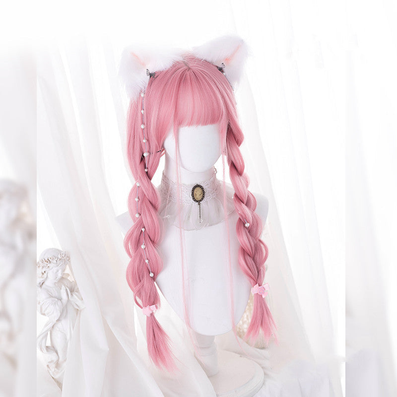 Free Shipping For Hivava Cute Pink Long Straight Wig