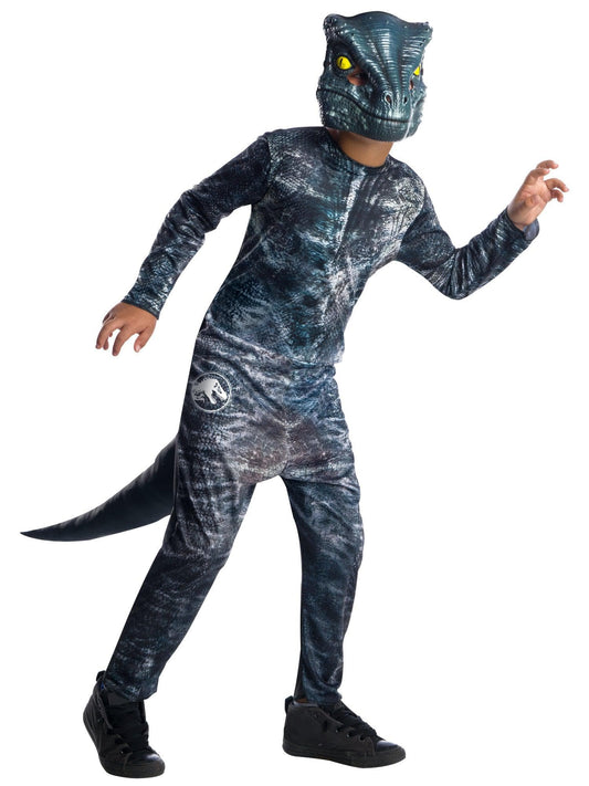 Free Shipping For Boys' Jurassic World 2 Blue Velociraptor Costume