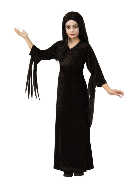 Free Shipping For Kids Addams Family Animated Morticia Costume