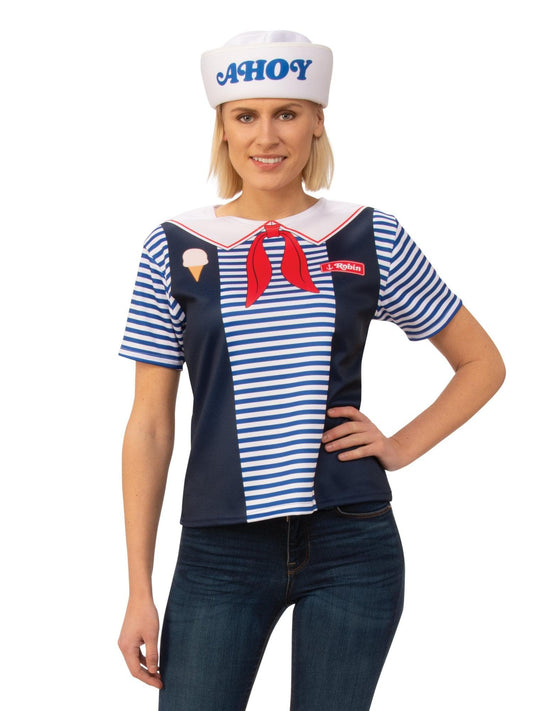 Free Shipping For Women's Stranger Things Robin Scoops Ahoy Costume