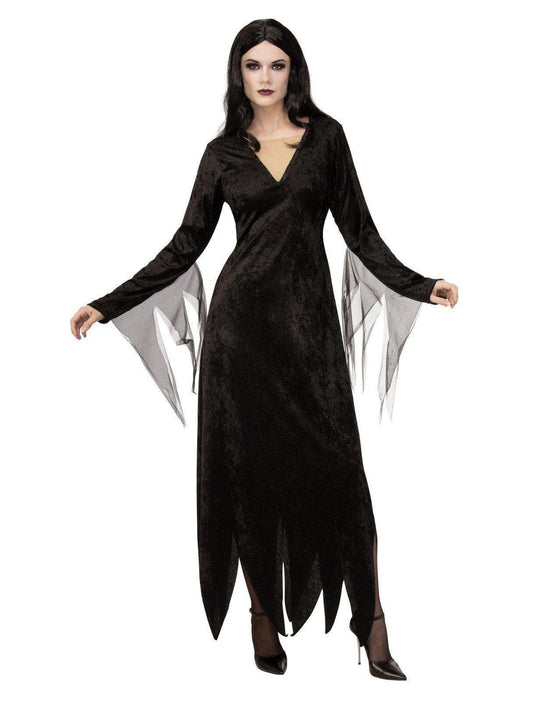 Free Shipping For Adult Addams Family Animated Morticia Costume