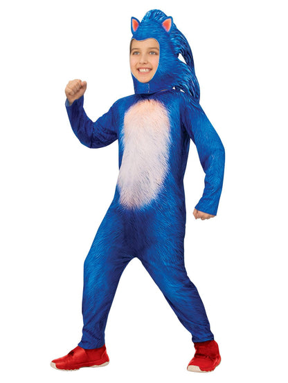 Free Shipping For Boys' Sonic The Hedgehog Sonic Jumpsuit Costume