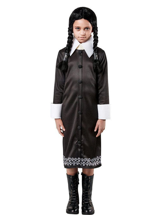 Free Shipping For Kids Addams Family Animated Wednesday Costume