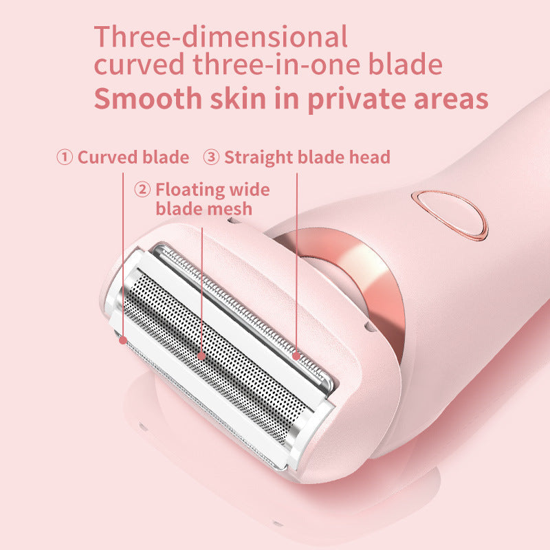 Free Shipping For2 In 1 Hair Removal Epilator USB Rechargeable Trimmer Women Body Razor Face Leg Armpit Bikini Hand Pubic Shaver Hair Remover