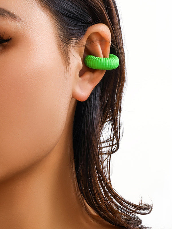 Geometric Solid Color Ear Clip