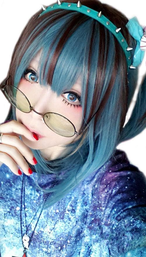 Free Shipping For Hivava [Reservation] Harajuku Cool Blue Wig