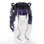 Free Shipping For Hivava Gradient Purple Grey Wave Long Wig