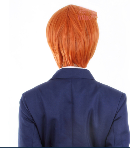 Free Shipping For Hivava Love Live Hoshizora Rin Orange Cosplay Wig 30cm