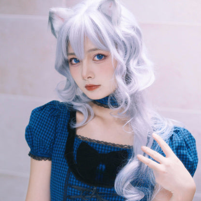 Free Shipping For Hivava Princess Amu Silver Curly Wig