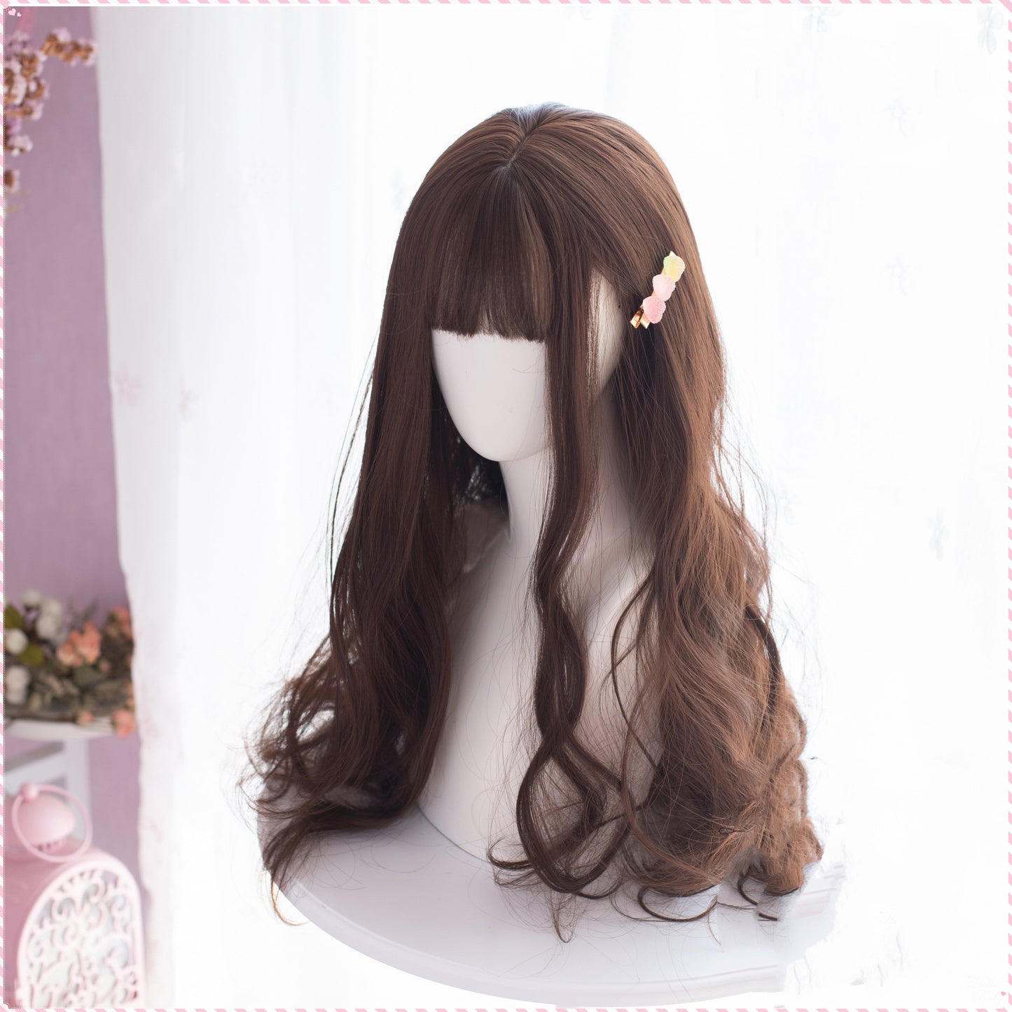 Free Shipping For Hivava Lolita Long Curly Brown Wig