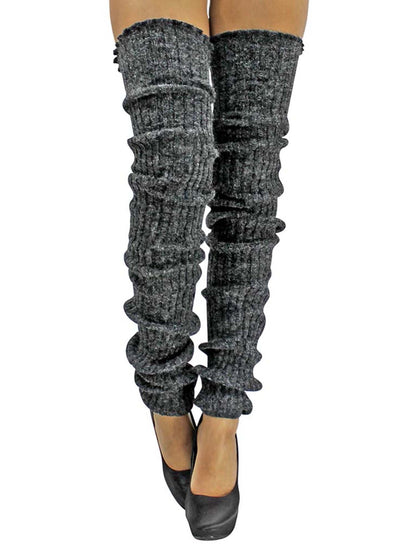 Slouchy Thigh High Knit Dance Leg Warmers