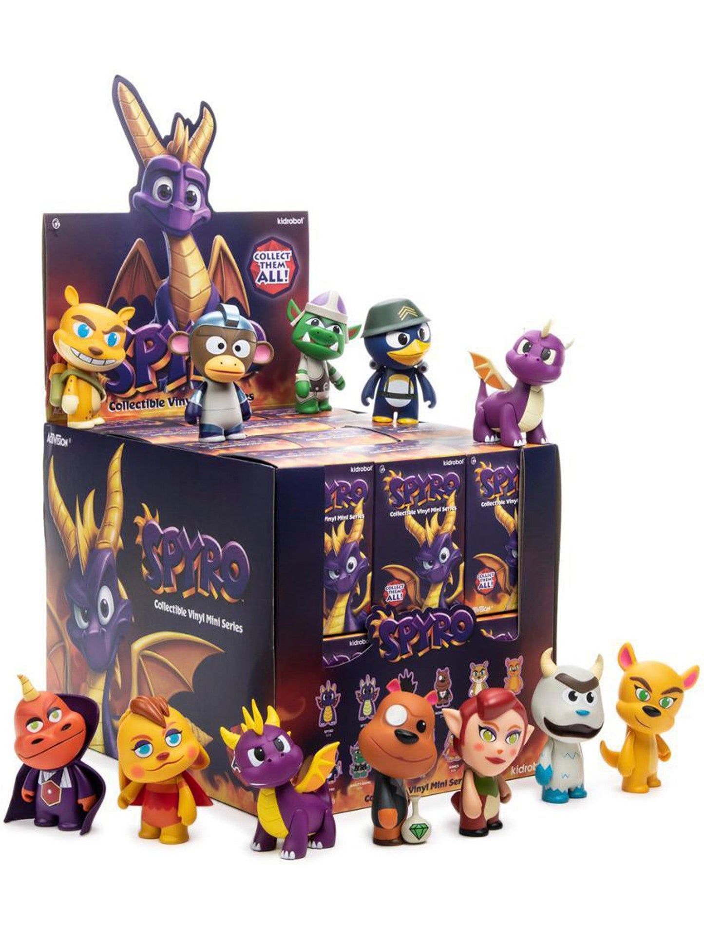 Free Shipping For Kidrobot - Spyro the Dragon Vinyl Figure Series