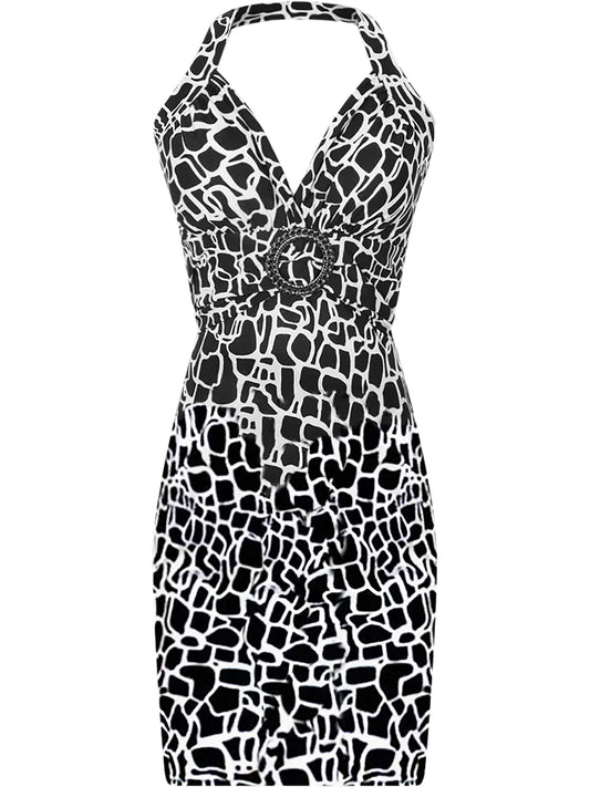 Sexy Bodycon Mini Halter Sundress